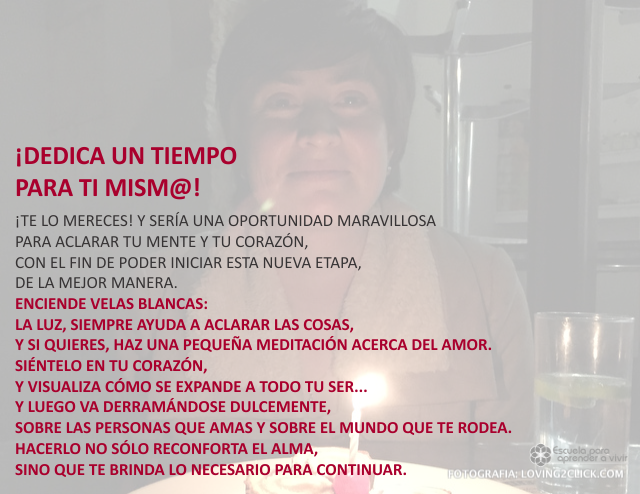 Dedica un tiempo para ti Diciembre 29 de 2009